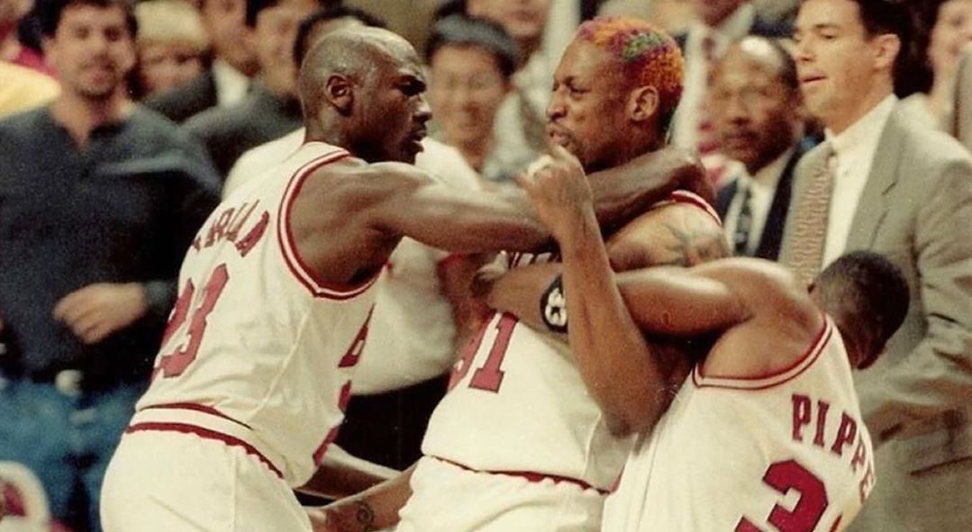 Chicago Bulls Michael Jordan Dennis Rodman Scottie Pippen Tony