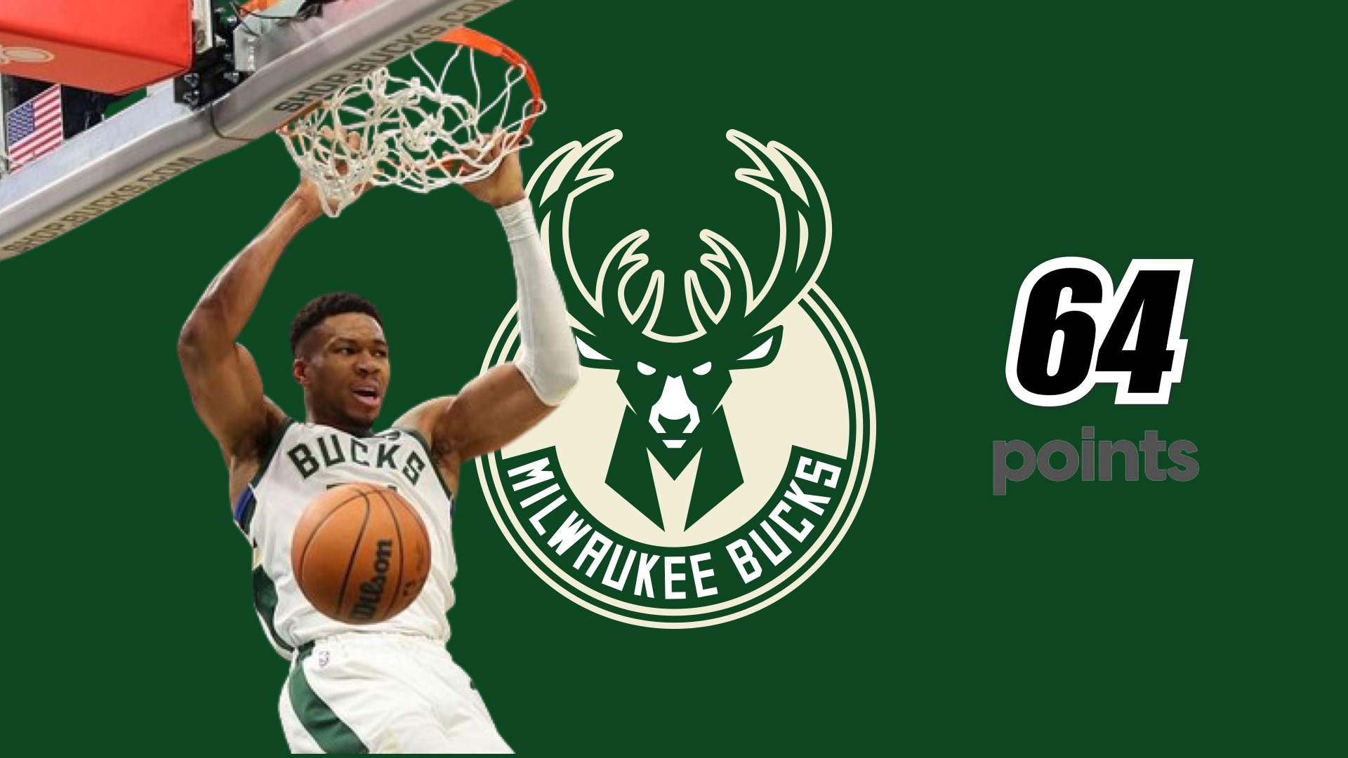 Giannis Antetokounmpo scores franchise-record 64 points, Bucks