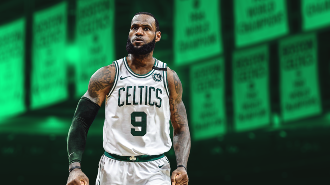 Lebron james celtics on sale